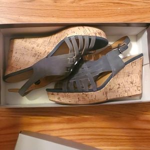 FrancoSarto wedged heels. size 7.5